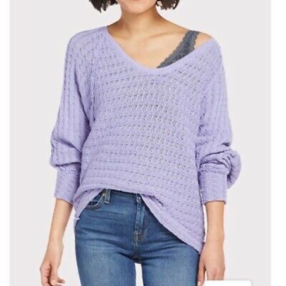 ❗️SOLD❗️We The Free Thien's Hacci Sweater Purple